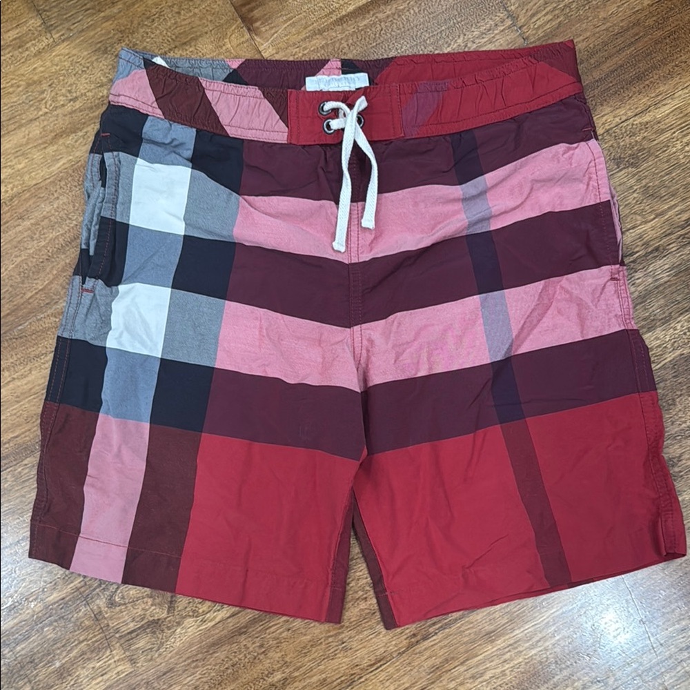 Burberry Multicolor Plaid Swim Shorts